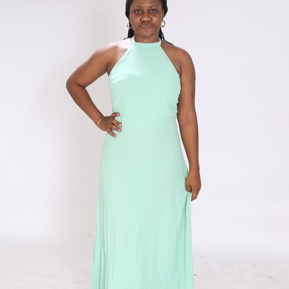 Maxi dress with tie back - Picture 3 of 4